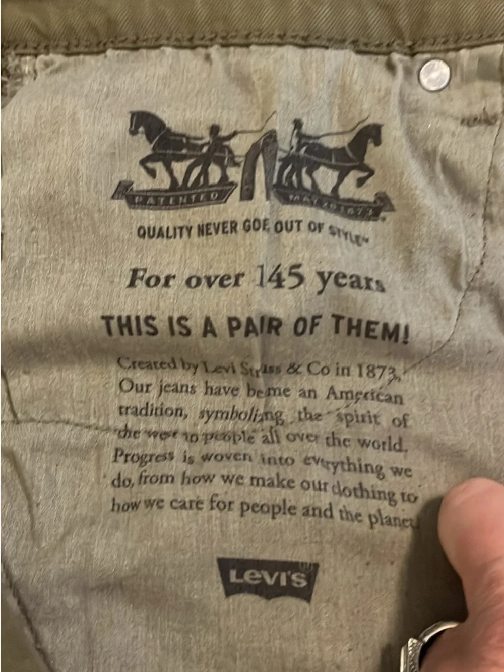 Levi's Straight Jeans - Olive Brown